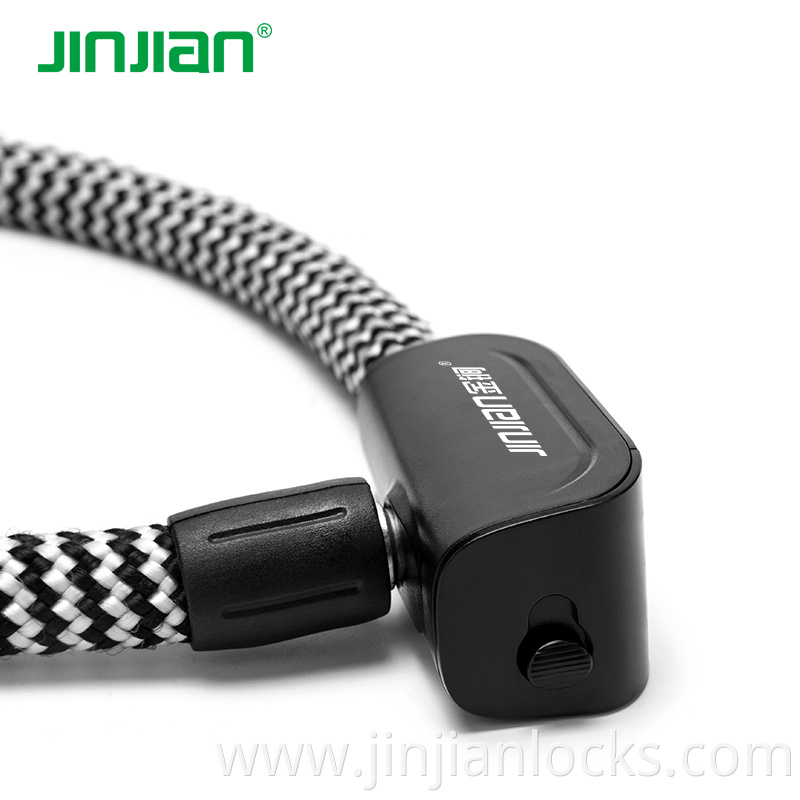 JinJian Anti-Theft Bike Motorcycle Accessories Chain Cable Bicycle Key Bicycle Lock covered with color cloth